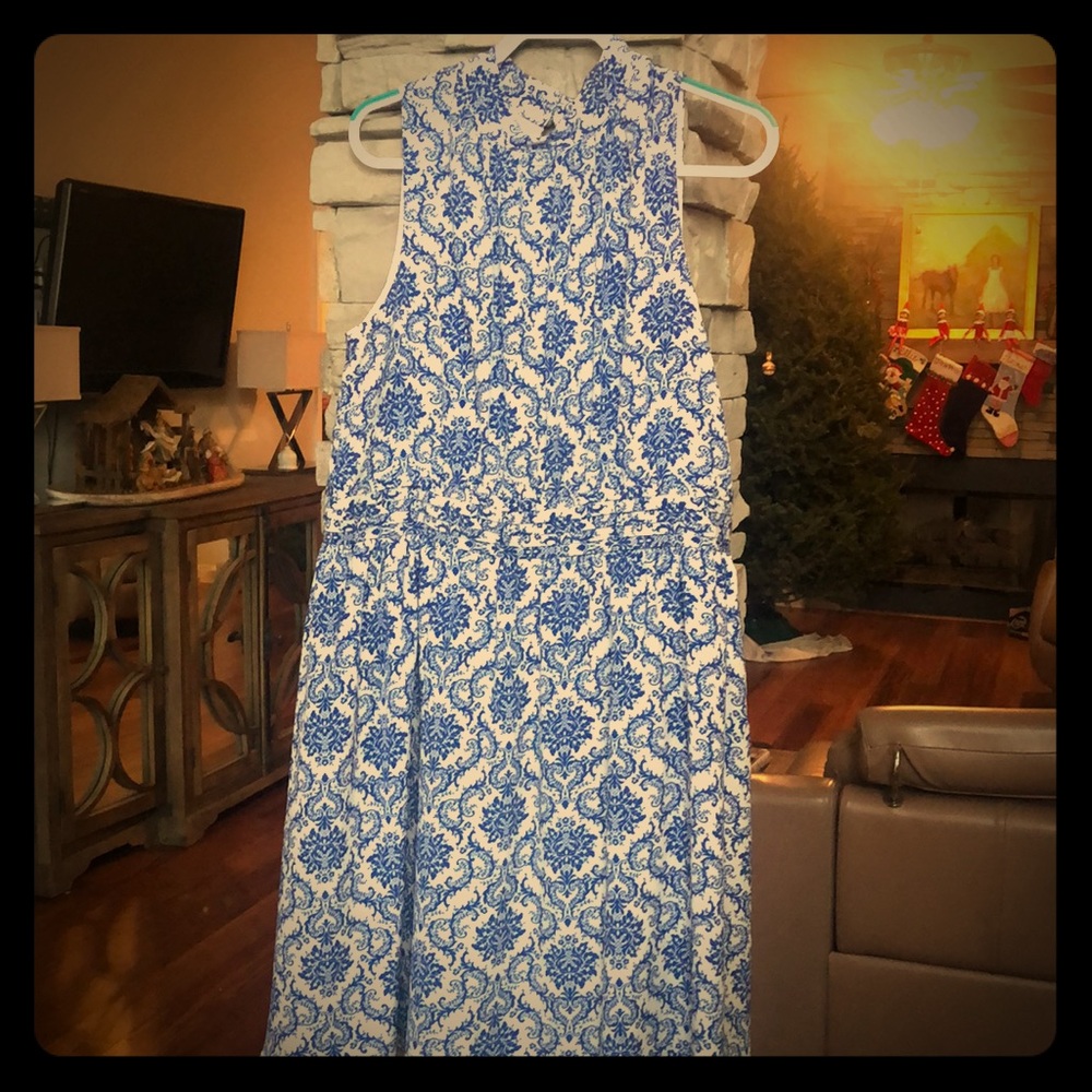 Azalea dress Royal blue and white size 2X